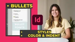 Как добавить маркеры в Adobe InDesign: стили, цвет и отступ