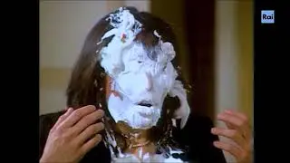 Actress Kay Rush pied in the face.