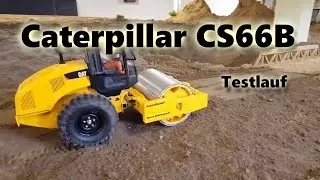 Caterpillar CS66B Walzenzug Testlauf in der Stonebreaker-Area