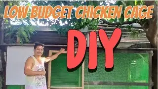 DIY Chicken cage made from scrap materials