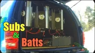 Installing The Inverted Subs | SNOWSTORM & Wiring 8 LOGIC F-31HP Car Audio Batteries & Voice Coils