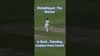 Rishabh Pant recives  standing ovation at Manchester #india #cricketlover #viral #trending #shorts