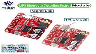 Миниатюрная плата Bluetooth-аудиоприемника, плата декодера MP3 без потерь Bluetooth 5.0, беспрово...