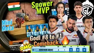 Godl #8 to #1 Strongest Comeback In 1 Match🔥💛 &bull; Spower MVP 🫡Godl Defend 3 Teams B2B Push Almost 🥵 