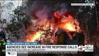 VIDEO: Dry conditions increase fire risks in Lowcountry counties