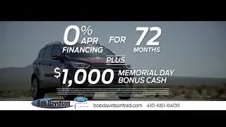 Bob Davidson Ford - Memorial Day Sales Event 2018 (15s)