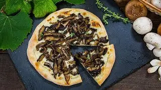 Mushroom and Goat Cheese Bechamel Pizza&nbsp;- Home & Family