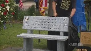 Bench at Blaine Veterans Memorial honors U.S. Army Specialist