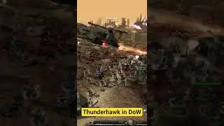 Thunderhawk in Dow #warhammer40k #rts #spacemarines40k #thunderhawk #rtsgameplay #darkeldar