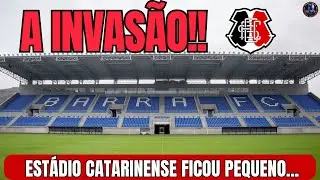 BARRA-SC x SANTA CRUZ - Torcida coral bate RECORDE HIST&Oacute;RICO no Sul