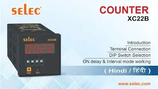 Selec Preset Counter XC22B V2: Terminal Connections l DIP switch setting I On Delay & Interval mode