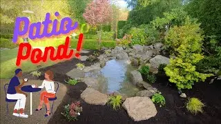 Patio *POND* and Waterfall in Beautiful Garden