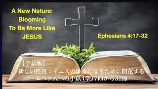 2026.01.15.【字幕版】木曜礼拝「新しい性質：イエスのようになるために開花する」エペソ人への手紙4章17節から32節　Leitu牧師