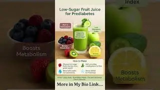 Low Sugar Fruit Juice Ideas for Prediabetes Support #shorts #shortsfeed #trendingshorts #viralshort