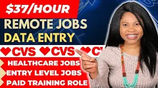 Remote Jobs Hiring Right Now | Data Entry, Paid Training, CVS Healthcare (Customer rep, High Paying)