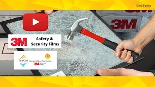 3M Security Film Demo  - BREAK glass - Sea Cool