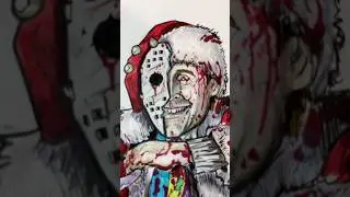 #Drawing #Christmas characters, but #HORROR 2! Today: Clark Griswold from #ChristmasVacation #art