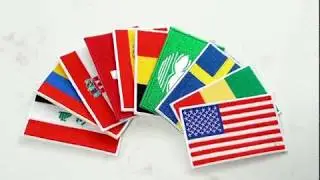 Country flag patches;