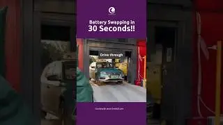 This electric car can swap batteries in 30 seconds!! #ev #evcar