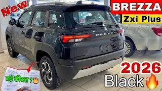 2026 New BREZZA Black Colour 🔥 Updated Model || Maruti Suzuki BREZZA ZXI PLUS Black Review
