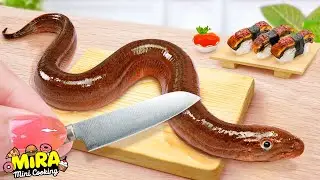 Resep Seafood 🍣 Sushi Belut Mini Dengan Rasa Yang Kaya 🐟  Mira Mini Cooking