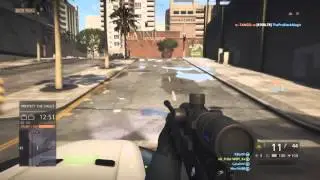 BF Hardline Amazing Sniper Quick Scope Out of Police Cruiser