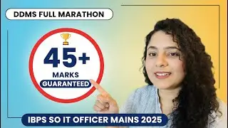 💥 DBMS Full Marathon for IBPS SO IT Officer Mains 2025 | Score 45+ Marks | Part 1 🔥 #ibpsso #dbms💯