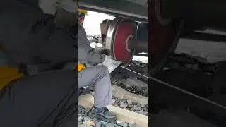 Restoration of train wheels.