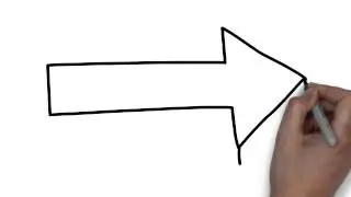 How To Draw Filled 3D Arrow Straight