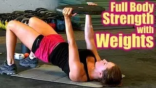 Full Body Workout with Weights, Strength Train, Sculpt & Burn Fat! Home Video Fitness Training