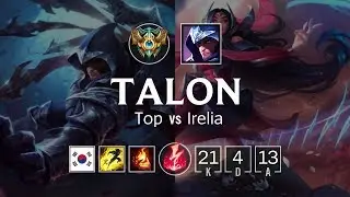 Talon Top vs Irelia - KR Challenger Patch 8.24
