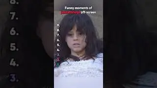 Funny moments of Jenna Ortega off-screen. #JennaOrtega #actor #funny