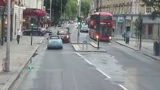 London, England Double Bus Ride | City Bus Tour 2023 | Bus Route 🚌 Mix #video #viral #city #travel