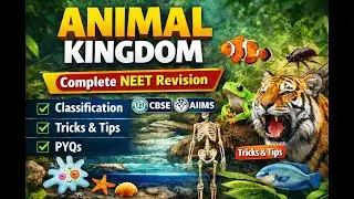 CLASS 11 BIOLOGY (ANIMAL KINGDOM) BY AAFRIN MA'AM FOR CLASS 11th, 12th PASSOUT, NEET, AIIMS.