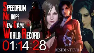 Resident Evil 6 / Speedrun / Ada Wong / No hope / New Game + / WR / 01:14:28