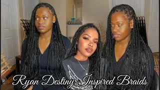 How to: Ryan Destiny Inspired Braids | Derastyles
