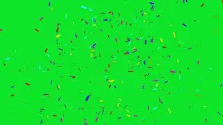 Confetti Falling Background Green Screen, White Screen, Black Screen Video Effects HD