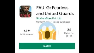 🇮🇳 FINALLY FAU-G LAUNCH TODAY FAU-G ON PLAY STORE DOWNLOAD LINK NEW GAME