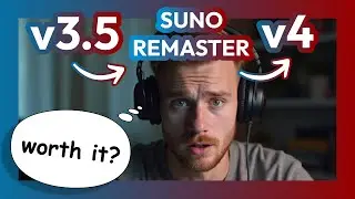 SUNO v4 remaster option - same track comparison
