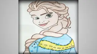 how to draw a Elsa drawing / easy Elsa drawing ❤️❤️#art #drawing #drawingvideo #support #viralvideo