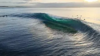 PERFECT Slabs At Shark Island // Shaun Peterson Drone // #bodyboarding #surfing