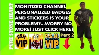 HOW TO MAKE PERSONALIZED BADGES PART 2 | FOR YOUR YOUTUBE MEMBERSHIP PURESTONEHEART  BADGES