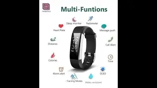 Cubonic ID115 Smart bracelet (fitness+notifier)