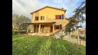 Ref.CS423 -Villa with garden and panoramic sea view a few steps from the village of Casale Marittimo