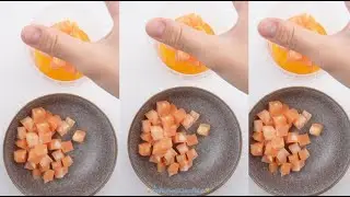 Squishing coral-cloud galaxies & sunrise-jelly nebulasthrough citrus dimensions! 🍊✨#DIYSquishy #ASMR