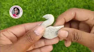 Clay Duck Jewellery Making/ক্লে দিয়ে হাঁস গয়না তৈরি/Swan Clay Jewellery Design