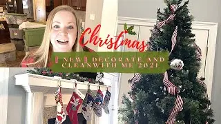 DECORATE WITH ME CHRISTMAS 2021 | PART 1 | CLEAN AND DECORATE WITH ME | SAHM