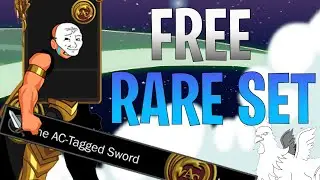 AQW New AC Tag Set! + Upside Down Unarmed! | Sketchy Chickencow Boss Drops (Rare Drop Items)