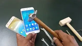 Samsung J5 Prime vs Oppo F1s Screen Scratch Test | Hammer Test |Gorilla Glass