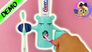 THIS MONSTER SPITS TOOTHPASTE! Toothpaste dispenser - with the toothbrush in the Monster's mouth!